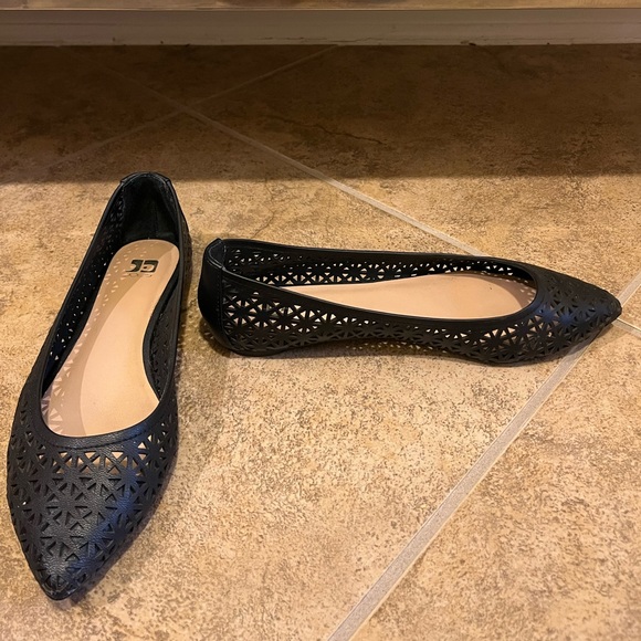 Joe’s Black Pixie Flat Size 7 - Picture 2 of 6